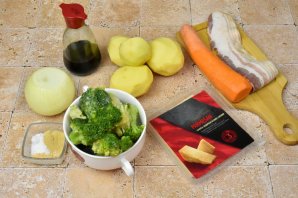 Картофельный суп с брокколи